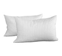 EvergreenWeb - Pack de 2 Almohadas viscoelásticas 40x60 de Copos, Altas 12 cm Efecto Pluma de Ganso antialérgico, Cojines para Dolores cervicales