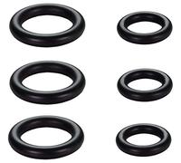 EVI Herrajes | 2 Recambios de Goma Protectora para Tope de Puerta | Pack 3 Unidades | Compatible con Mod. I-164 | Repuesto Original | Goma Negra de Silicona Natural