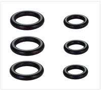 EVI Herrajes | 2 Recambios de Goma Protectora para Tope de Puerta | Pack 3 Unidades | Compatible con Mod. I-152 | Repuesto Original | Goma Negra de Silicona Natural