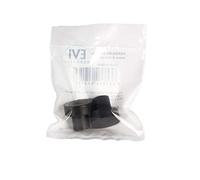 EVI Herrajes | Pack Recambio de Goma Protectora para Tope de Pared - Topes Regulables | 2 Unidades | Repuesto Original | Goma Negra | Compatible con Mod. I-182/123