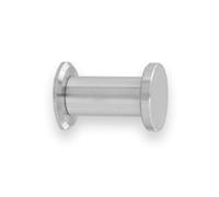 EVI Herrajes Percha de Baño | Colgador de Pared de Acero Inoxidable | Acabado Mate | Para Colgar Ropa, Abrigos o Toallas| Toallero con Tornillo Invisible | 190CBAM