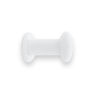 EVI Herrajes Percha de Baño | Colgador de Pared de Acero Inoxidable | Lacado Blanco | Para Colgar Ropa, Abrigos o Toallas | Toallero con Tornillo Invisible | 188CBBL