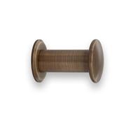 EVI Herrajes Percha de Baño | Colgador de Pared de Latón | Acabado Cuero Envejecido | Para Colgar Ropa, Abrigos o Toallas | Toallero con Tornillo Invisible | 188CBLCU