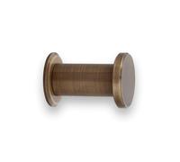 EVI Herrajes Percha de Baño | Colgador de Pared de Latón | Acabado Cuero Envejecido | Para Colgar Ropa, Abrigos o Toallas| Toallero con Tornillo Invisible | 190CBLCU