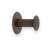 EVI Herrajes Percha de Baño | Colgador de Pared de Latón | Acabado Rústico | Para Colgar Ropa, Abrigos o Toallas | Toallero Adhesivo y/o Tornillo | 188DUALLRU