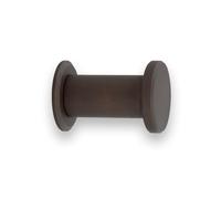 EVI Herrajes Percha de Baño | Colgador de Pared de Latón | Acabado Rústico | Para Colgar Ropa, Abrigos o Toallas| Toallero con Tornillo Invisible | 190CBLRU