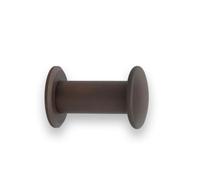 EVI Herrajes Percha de Baño | Colgador de Pared de Latón | Acabado Rústico | Para Colgar Ropa, Abrigos o Toallas | Toallero con Tornillo Invisible | 188CBLRU