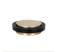 EVI Herrajes | Tope de Puerta Adhesivo | Ø35x12mm | Latón Acabado Mate - Goma Negra | Gran Adhesión | 100% Funcional | Mod. I-203/35x12LMT
