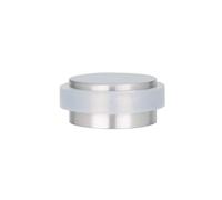 EVI Herrajes | Tope de Puerta Adhesivo Mini | Ø24x12mm | Goma Blanca de Silicona Natural | Acero Inoxidable Acabado Mate | Gran Adhesión | 100% Funcional | Mod. I-163X12BAM