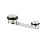 EVI Herrajes | Tope de Puerta Retenedor Giratorio | Acero Inoxidable - Goma Negra | Para Puerta de Hasta 50 mm de Grosor | Incluye Tornillo+Taco | Mod. I-164RADAM
