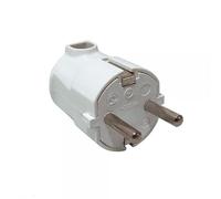 Evila - Clavija 48 con entrada cable lateral blanco