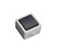 Evila - Conmutador estanco ip44 10a 250v con led luminoso