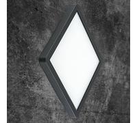 EVN Tectum plafón LED para exterior angular vidrio