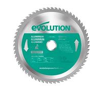 Evolution A185TCT-60CS Hoja de sierra de 185 mm de Evolution para cortar aluminio: la hoja de sierra de metal con punta de carburo no genera calor, rebabas ni chispas