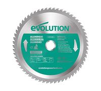 Evolution A185TCT-60MS Hoja de sierra de 185 mm de Evolution para cortar aluminio: la hoja de sierra de metal con punta de carburo no genera calor, rebabas ni chispas