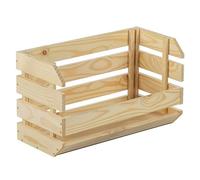 Evolution Caja de madera apilable (L x An x Al: 28,5 x 60 x 35,3 cm, Marróm)