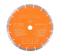 Evolution Hoja de diamante prémium de 230 mm para cortadora de disco de Evolution con elevada concentración de diamante, borde segmentado y orificio de 22,2 mm