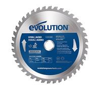 Evolution Hoja de sierra de 185 mm M185TCT-40MS de Evolution para cortar acero dulce: la hoja de sierra de metal con punta de carburo no genera calor, rebabas ni chispas