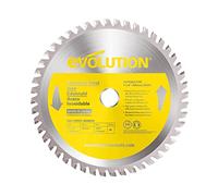 Evolution Hoja de sierra de 185mm S185TCT-48CS de Evolution para cortar acero inoxidable: la hoja de sierra de metal con punta de carburo y 48 dientes no genera calor, rebabas ni chispas