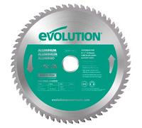 Evolution A210TCT-60CS Hoja de sierra de 210 mm de Evolution para cortar aluminio: la hoja de sierra de metal con punta de carburo no genera calor, rebabas ni chispas