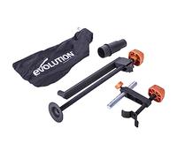 Evolution Power Tools R210SMS Pack de accesorios para sierra ingletadora, Incluye mordaza frontal, mordaza superior, saco captapolvo y adaptador para orificio de polvo, 210 mm