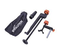 Evolution Power Tools R255SMS Pack de accesorios para sierra ingletadora, Incluye mordaza frontal, mordaza superior, saco captapolvo y adaptador para orificio de polvo, 255 mm