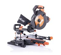 Evolution Power Tools Sierra ingletadora deslizante R255SMS – Multimaterial, corta acero dulce 255mm