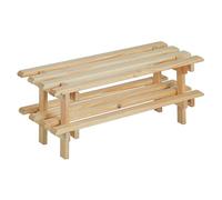 Evolution Zapatero apilable (L x An x Al: 75 x 25,9 x 30 cm, Natural)