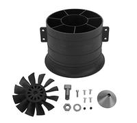 EVTSCAN Ventilador del conducto RC 12 Cuchillas de 80 mm Modelo de avión del Modelo de Juego del conducto del ducto para el Motor QX QF3538 (CW)