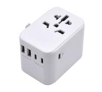 Ewent ew1470 adaptador de enchufe eléctrico universal blanco