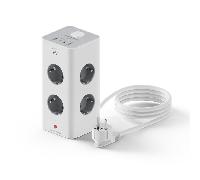 Ewent EW3864 Regleta 8 Tomas SHUCKO +2USB 2USB-C