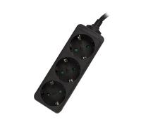 Ewent ew3959 base múltiple 1,5 m 3 salidas ac interior negro