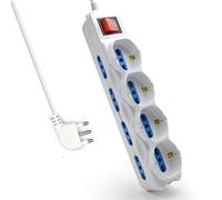 Ewent - Multitoma - Regleta eléctrica, Blanco, EW3929