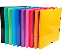 Exacompta 0548290088, 140 hojas, 600 g/m², con goma elástica, 320 mm, 20 mm - 20 unidades - Clasificado por colores