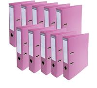 Exacompta, archivador de palanca de PVC, formato A4, con lomo de 70 mm. Color rosa, modelo 53755E