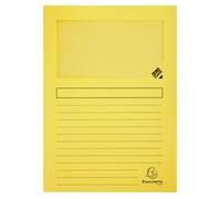 Exacompta, 10 fundas con ventana, 160 g/m², 22x31 cm, surtido de colores, modelo 50450E
