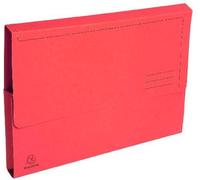 Exacompta, 10 unidades de fundas para documentos tamaño bolsillo, colores vibrantes, colección Forever, 24x32 cm, color rojo, modelo 46975E