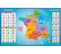 Exacompta, 10 unidades de posavasos rígidos de PVC, fabricados en Francia, dimensiones 37,5 x 57,5 cm, diseño 29791E