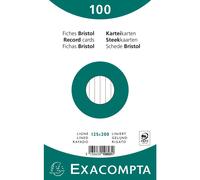 Exacompta 10803x - paquete horizontal de 100 fichas, 125 x 200 mm