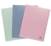 Exacompta 12 carpetas de fundas Autentik A4 40 fundas colores surtidos
