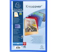 Exacompta 12 carpetas de fundas Kreacover Chromaline 40 fundas surtidos
