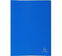 Exacompta, 12 carpetas de protección para documentos, fabricadas en polipropileno flexible, modelo OPAK, capacidad para 100 hojas, formato A4, color azul claro, referencia 8557E
