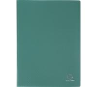 Exacompta, 12 carpetas de protección para documentos, fabricadas en polipropileno flexible, modelo OPAK, capacidad para 100 hojas, formato A4, color verde oscuro, referencia 8553E