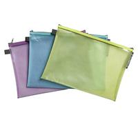 Exacompta 12 fundas Eva zip Pop'N Co A4 35x25cm 3 colores surtidos