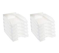 Exacompta Lote de 10 bandejas de cartas Ecotray cristal