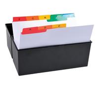 Exacompta 13997e paquete de 25 fichas separadores identifiées de A-Z con pestañas 11,7 x 14,8 cm) color blanco