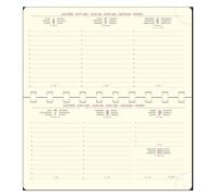 Exacompta - 164822E - Recambio de agenda de bolsillo Temporel 16S encuadernado en espiral - 9 x 16 cm - Calendario semanal de enero a diciembre de 2025