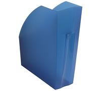 Exacompta - 18060D - Juego de 3 Revisteros THE MAGAZINE - Dimensiones 29,2 x 11,0 x 32,0 cm - Para documentos en formato A4 y A4 maxi - 5 años de garantía - Color Azul Real Translúcido