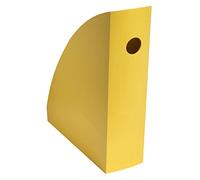 Exacompta - 18208D - Juego de 6 revisteros MAG CUBE BeeBlue, carpetas de revistas, almacenamiento para documentos, catálogos, revistas ancho 8,2 cm - Para formatos A4 y A4 maxi - Color azafrán