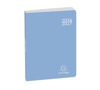 Exacompta 1824081E - Agenda diaria Forum Color Soft Harmony (12 x 17 cm), color azul